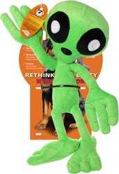Mighty Liar Alien Squeaky Plush Dog Toy, Green