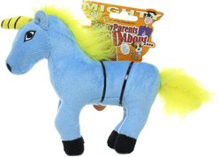 Mighty Microfiber Ball Med Elephant Squeaky Plush Dog Toy, Blue
