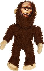 Mighty Micro Bigfoot Squeaky Plush Dog Toy, Brown slide 2 of 5