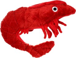 Mighty Ocean Prawn Squeaky Plush Dog Toy, Red slide 2 of 5