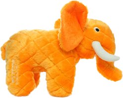 Mighty Safari Elephant Squeaky Plush Dog Toy, Orange slide 2 of 5