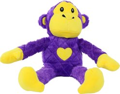 Mighty Safari Monkey Squeaky Plush Dog Toy, Purple slide 2 of 5
