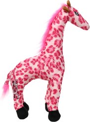 Mighty Safari Giraffe Squeaky Plush Dog Toy, Pink slide 2 of 5