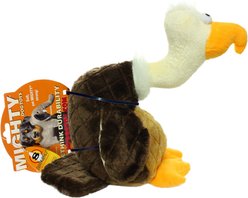 Mighty Safari Vulture Squeaky Plush Dog Toy, Brown
