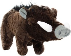 Mighty Safari Warthog Squeaky Plush Dog Toy, Brown slide 2 of 5