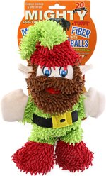 Mighty Microfiber Ball Med Elf Squeaky Plush Dog Toy, Multicolor