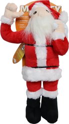 Mighty Arctic Santa Squeaky Plush Dog Toy, Red