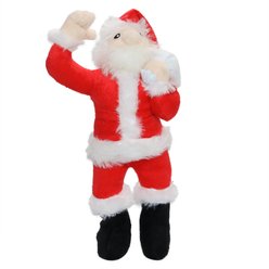 Mighty Jr Arctic Santa Squeaky Plush Dog Toy, Red slide 2 of 5