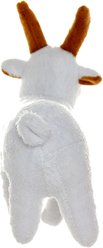 Mighty Jr Farm Goat Squeaky Plush Dog Toy, White slide 2 of 5