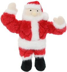 Mighty Jr Holiday Santa Squeaky Plush Dog Toy, Red slide 2 of 5