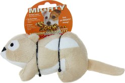 Mighty Jr Nature Chipmunk Squeaky Plush Dog Toy, Brown