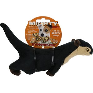 MIGHTY Jr Nature Beaver Squeaky Plush Dog Toy, Brown - Chewy.com