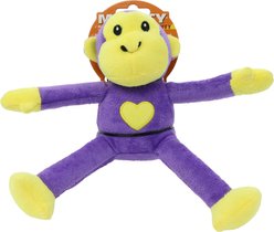 Mighty Jr Safari Monkey Squeaky Plush Dog Toy, Purple