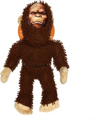 Mighty Micro Bigfoot Squeaky Plush Dog Toy, Brown