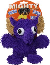 Mighty Microfiber Ball Med Elephant Squeaky Plush Dog Toy, Purple