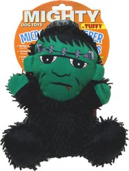Mighty Microfiber Ball Med Frankenstein Squeaky Plush Dog Toy, Green