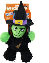 Mighty Microfiber Ball Med Witch Squeaky Plush Dog Toy, Black