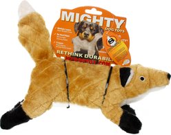 Mighty Nature Fox Squeaky Plush Dog Toy, Orange