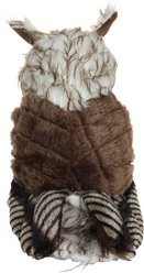 Mighty Nature Owl Squeaky Plush Dog Toy, Brown slide 2 of 5