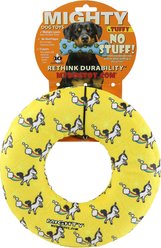 Mighty Ring Unicorn Squeaky Plush Dog Toy, Yellow slide 1 of 5
