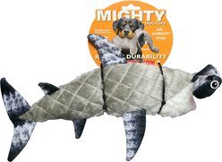 Mighty Ocean Hammerhead Squeaky Plush Dog Toy, Grey