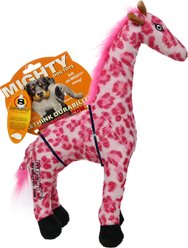Mighty Safari Giraffe Squeaky Plush Dog Toy, Pink