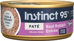 Instinct Pate Real Rabbit Entree Grain-Free Wet Cat Food, 5.5-oz can, case of 12