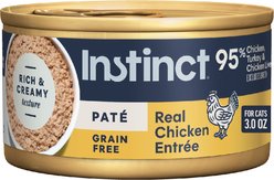 Instinct Pate Real Chicken Entree Grain-Free Wet Cat Food, 3-oz can, case of 24