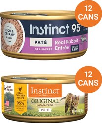 Instinct Original Pate Real Chicken Recipe + Real Rabbit Recipe Wet Canned Cat Food