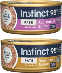 Instinct Original Pate Real Duck Recipe + Real Rabbit Recipe Wet Canned Cat Food