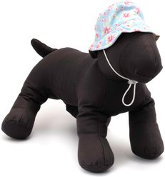 The Worthy Dog Fancy Floral Bucket Dog Hat, Blue, X-Large slide 2 of 3