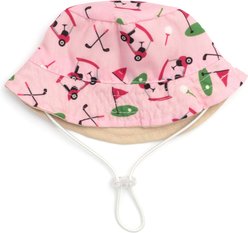 The Worthy Dog Golf Bucket Dog Hat, Pink, X-Large