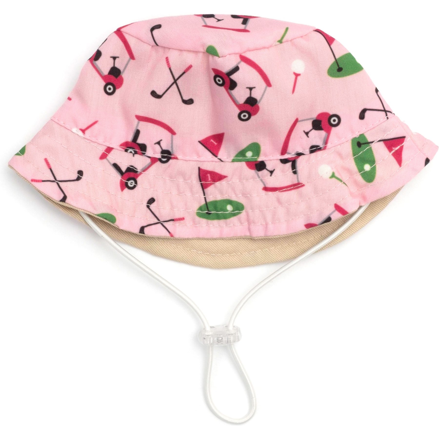 The Worthy Dog Golf Bucket Dog Hat, Pink, Medium