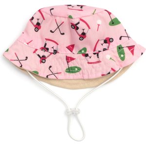 THE WORTHY DOG Golf Bucket Dog Hat, Pink, X-Large - Chewy.com
