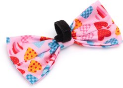 The Worthy Dog Love is Love Dog Bow Tie, Pink, Small slide 2 of 3