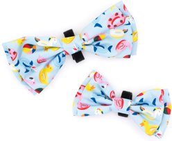 The Worthy Dog Pool Party Dog Bow Tie, Blue, Large slide 2 of 3