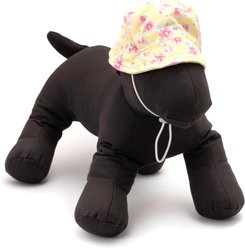The Worthy Dog Fancy Floral Bucket Dog Hat, Yellow, Medium slide 2 of 3