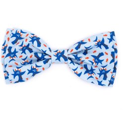 The Worthy Dog Sharkuterie Dog Bow Tie, Blue, Large slide 1 of 3