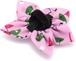 The Worthy Dog Golf Flower Dog Collar Accessory, Pink, Large slide 2 of 3