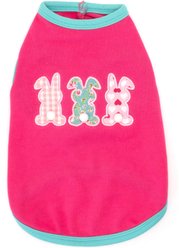 The Worthy Dog Bunny Hop Dog Tee Shirt, Fuchsia, XX-Large