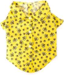 The Worthy Dog Bzzz! Boy Dog Shirt, Yellow, X-Small
