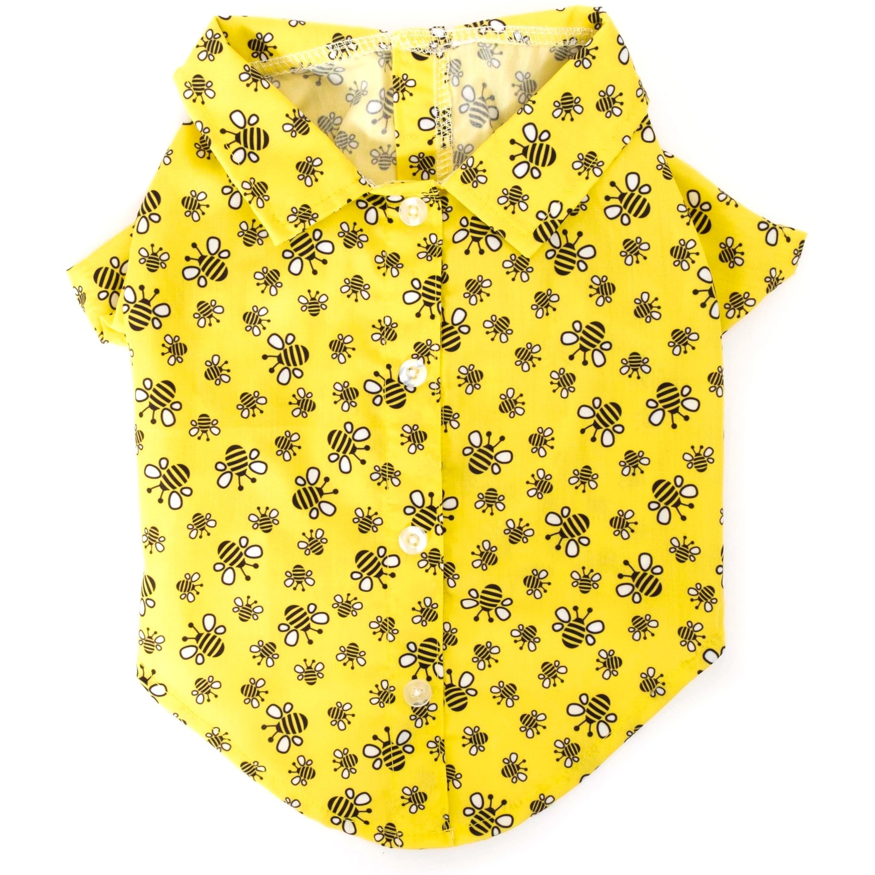 The Worthy Dog Bzzz! Boy Dog Shirt, Yellow, X-Small