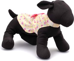 The Worthy Dog Fancy Floral Girl Dog Dress, Yellow, XX-Large slide 2 of 3