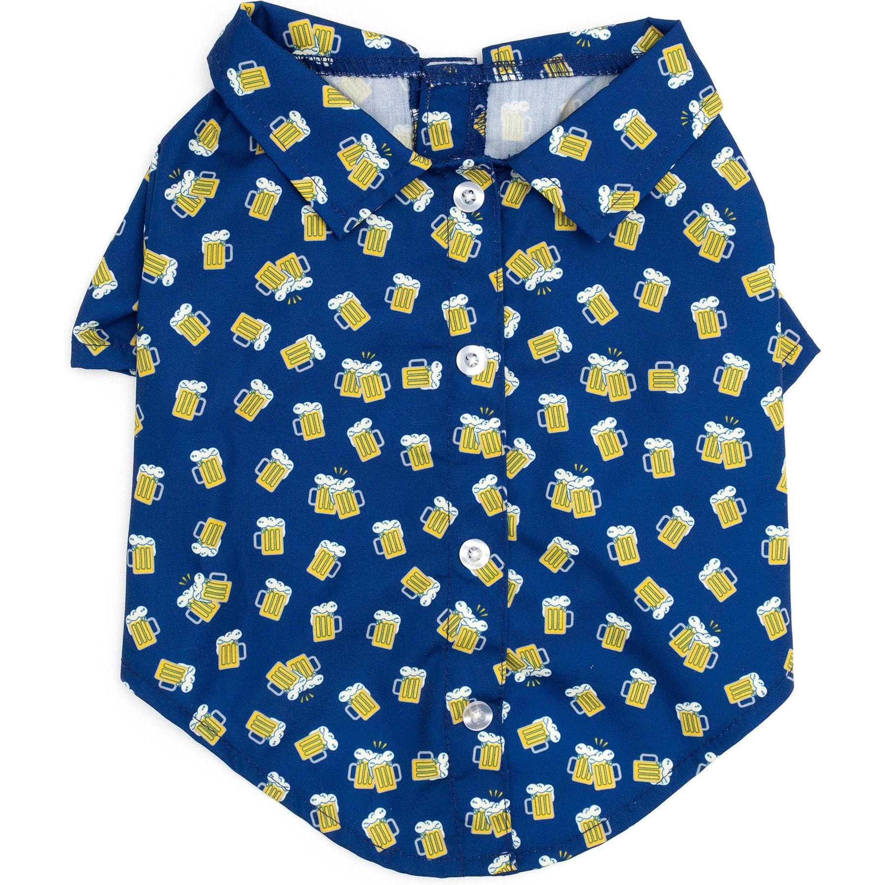 The Worthy Dog Cheers Boy Dog Shirt, Navy, X-Large