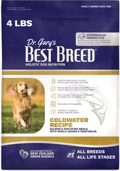 Dr. Gary's Best Breed Coldwater Recipe Salmon & Whitefish Meals Dry Dog Food, 4-lb bag