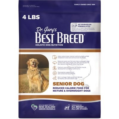 Dr. Gary's Best Breed Dr. Gary's Best Breed Holistic Senior Reduced Calorie Dog Food, 4-lb