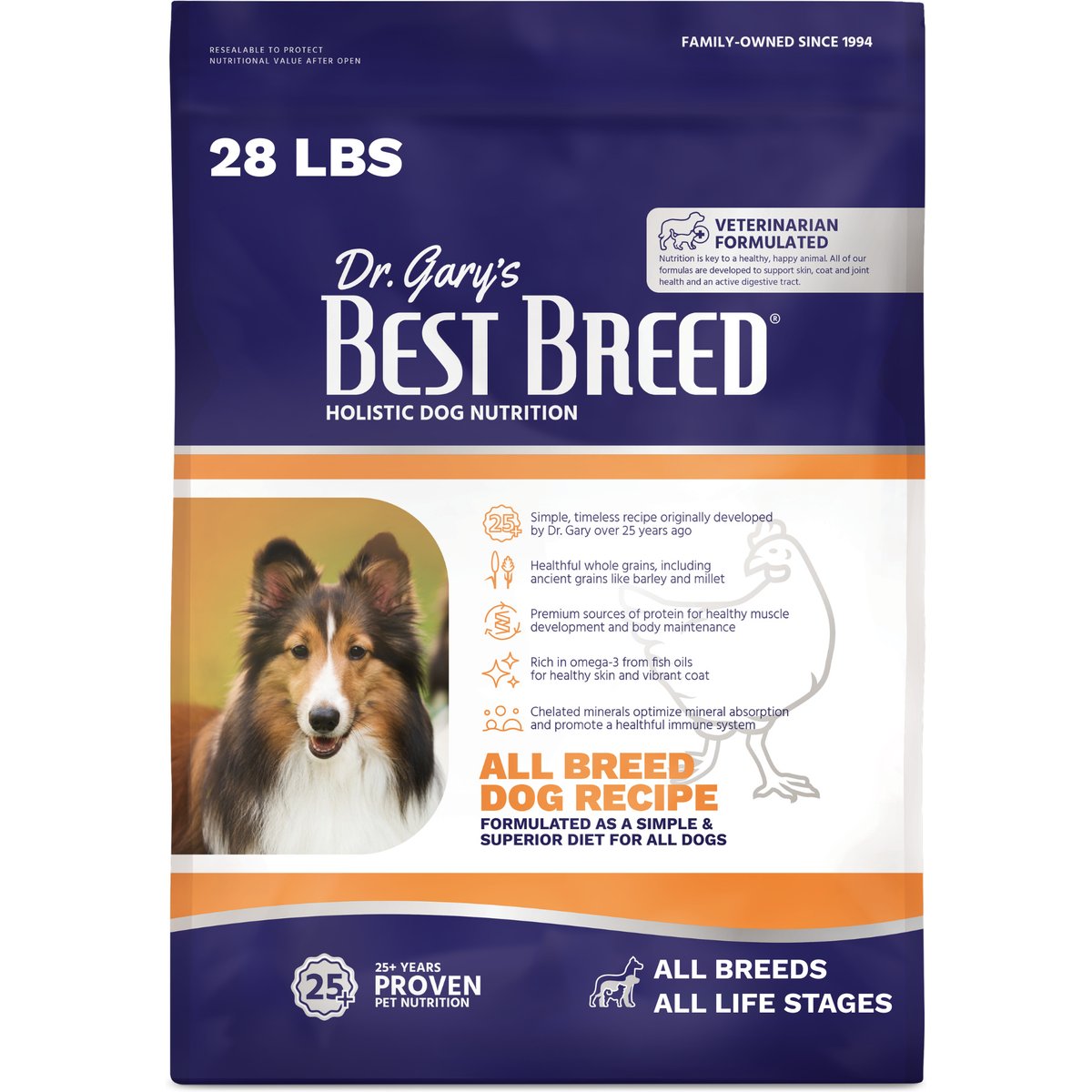 Dr. Gary's Best Breed Holistic All Breed Dry Dog Food, 28-lb bag
