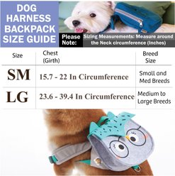 Touchdog Designer Patterned Backpack Dog Harness, Small: 15.74 to 22.04-in chest slide 2 of 7