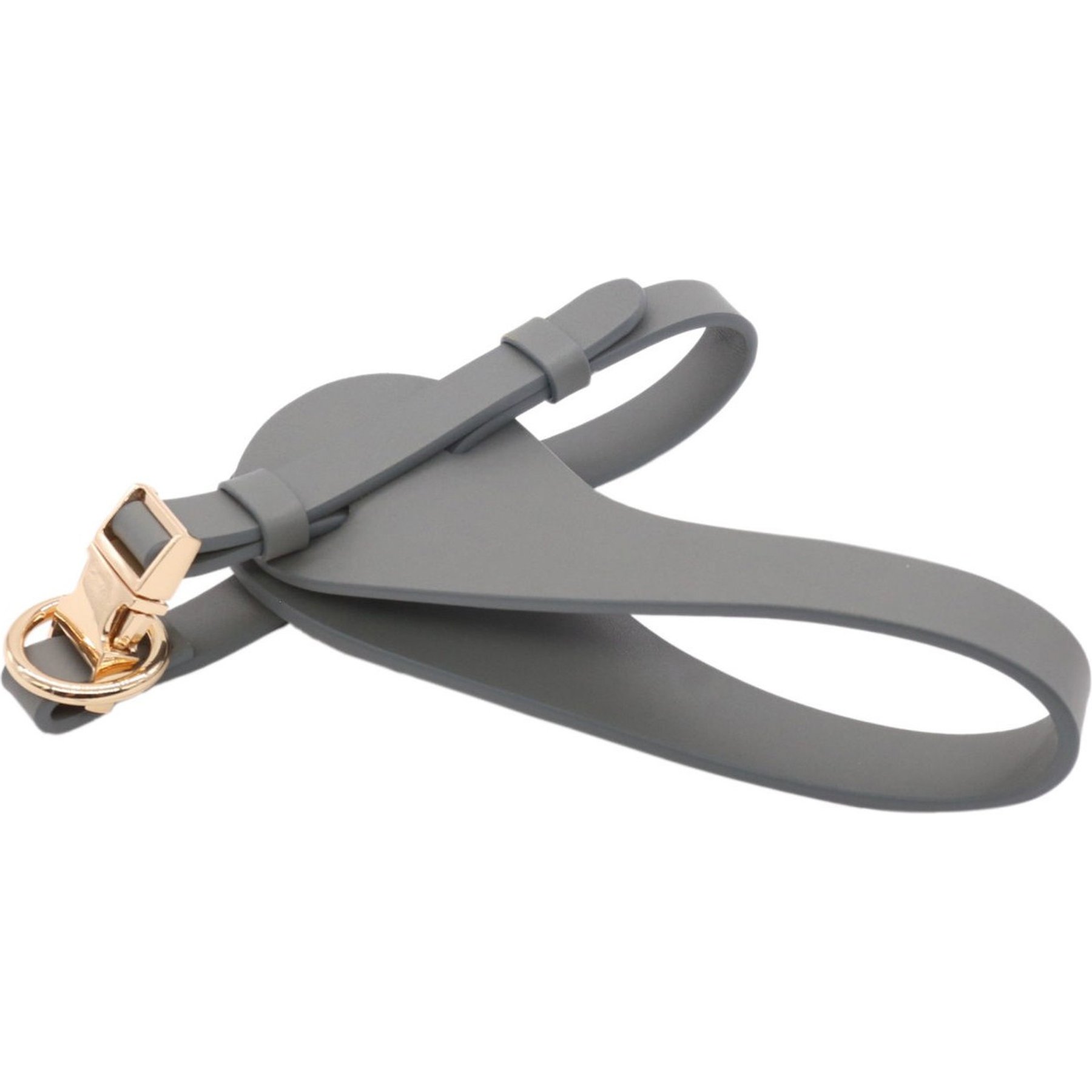 Pet Life Ever-Craft Boutique Series Designer Adjustable Leather Dog Harness, Grey, Medium