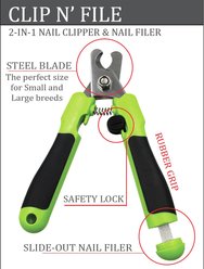 Pet Life Clip N File 2-in-1 Grooming Dog & Cat Nail Clipper slide 2 of 6